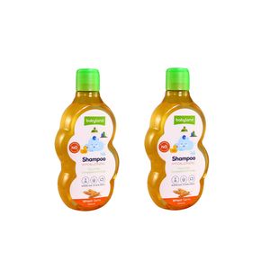 شامپو بچه بیبی لند مدل wheat germ حجم 200 میلی لیتر بسته 2 عددی